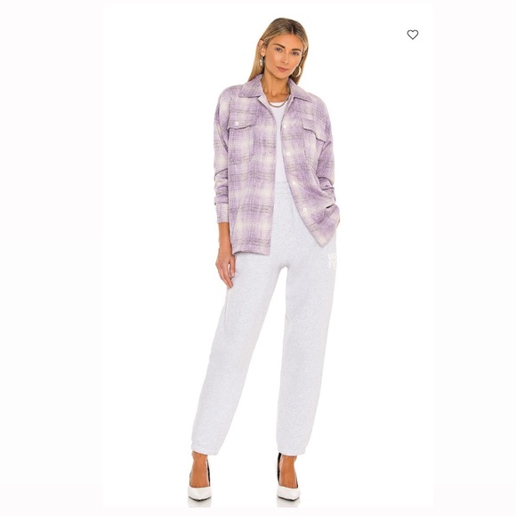 Lovers + Friends Purple White Shacket - Picture 4 of 8